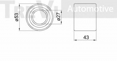TREVI AUTOMOTIVE wb1687 -  Комплект подшипника ступицы колеса